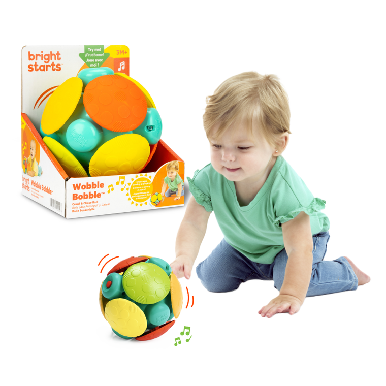 Bright Starts, Wobble Bobble, interaktywna piłka