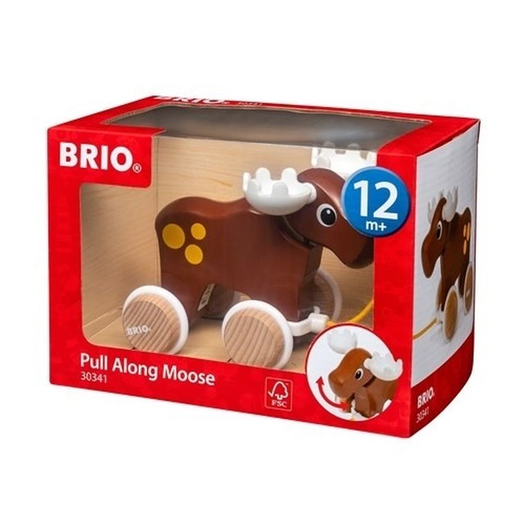 Brio, Łoś, zabawka drewniana do ciągnięcia