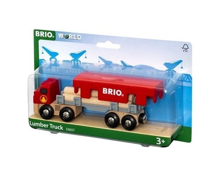 Brio World, Ciężarówka do transportu drewna, zabawka drewniana
