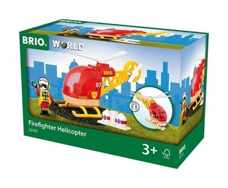 Brio World, Helikopter straży pożarnej, zabawka drewniana