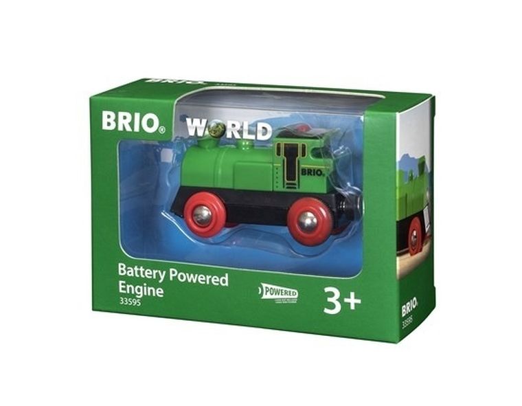 Brio World, Lokomotywa, zabawka drewniana, zielona