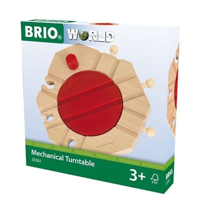 Brio World, Mechaniczna obrotnica, zabawka drewniana