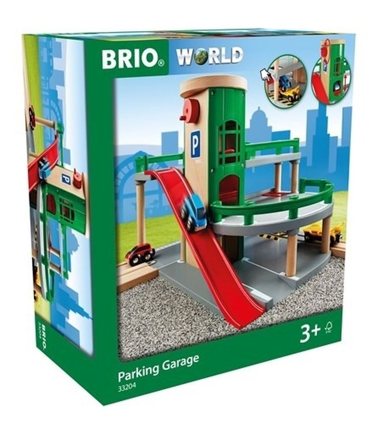 Brio World, Parking trzypoziomowy, zabawka drewniana