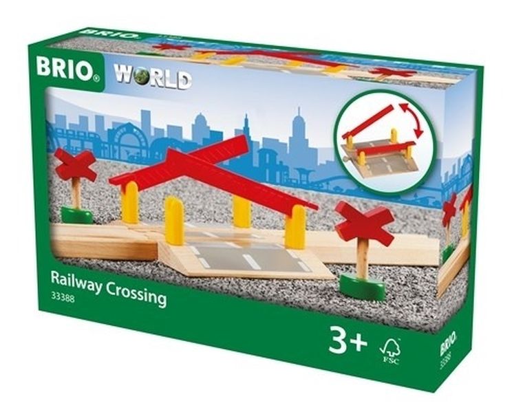 Brio World, Przejazd kolejowy, zabawka drewniana