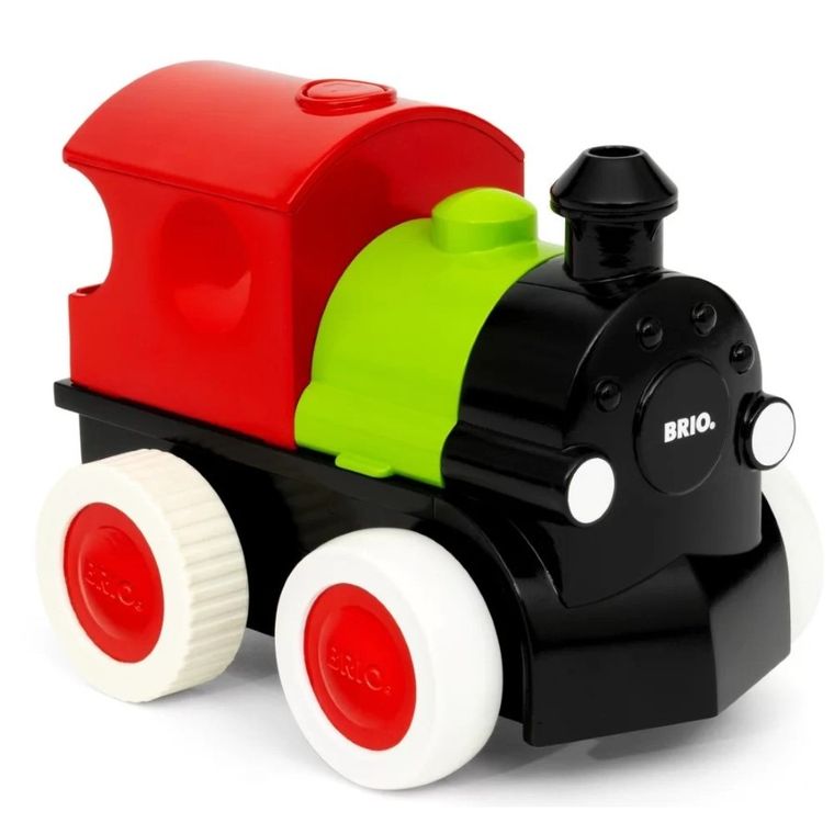 Brio World, Steam & Go Train, drewniana lokomotywa z parą