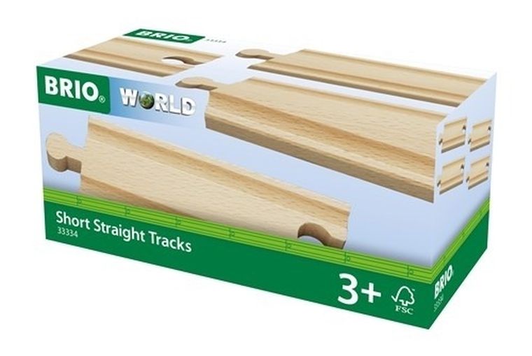 Brio World, tory krótkie, proste, 4 szt.