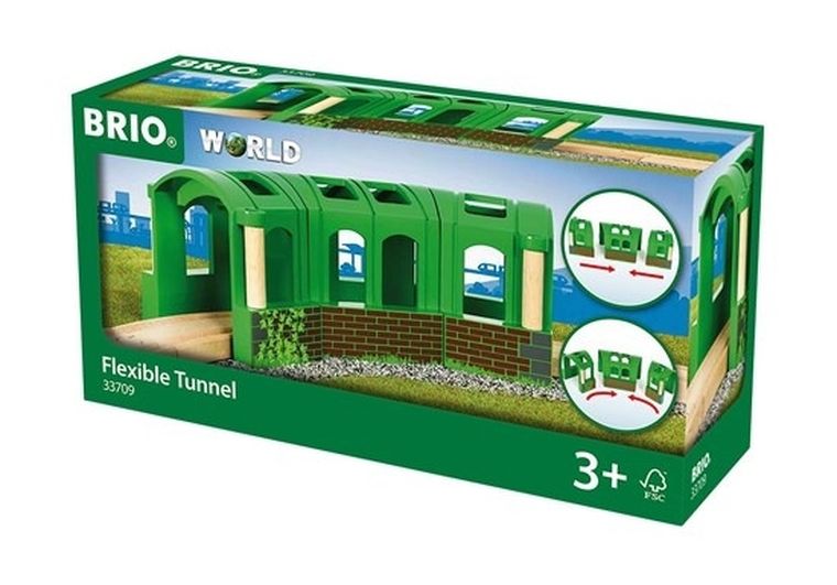 Brio World, Tunel elastyczny, zabawka drewniana