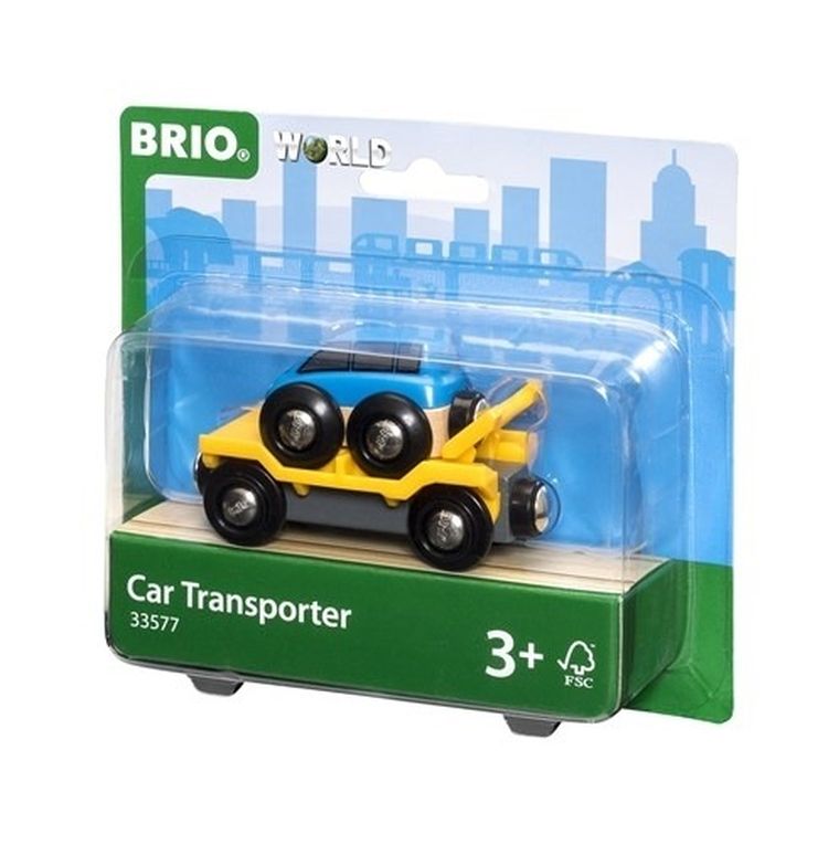 Brio World, Wagon laweta z autem, zabawka drewniana