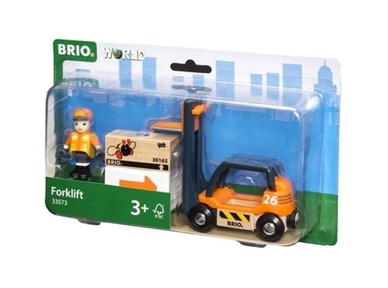 Brio World, Wózek widłowy, zabawka drewniana