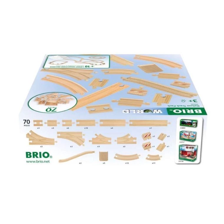 Brio World, zestaw torów deluxe, 70 elementów