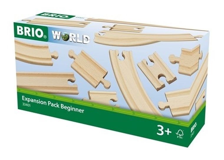 Brio World, Zestaw torów do rozbudowy, zabawka drewniana, 11 elementów
