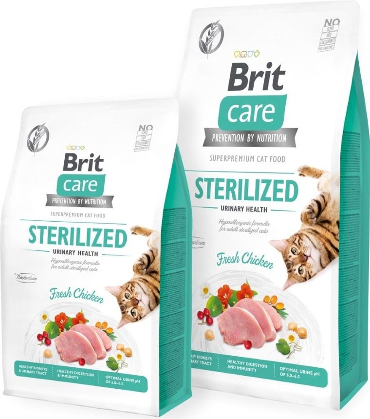 Brit Care, Cat Grain-Free, Sterilized Urinary Health, karma dla kotów, 2 kg