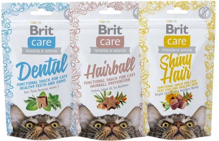 Brit Care Cat, Snack Hairball, przysmak odkłaczający, 50g