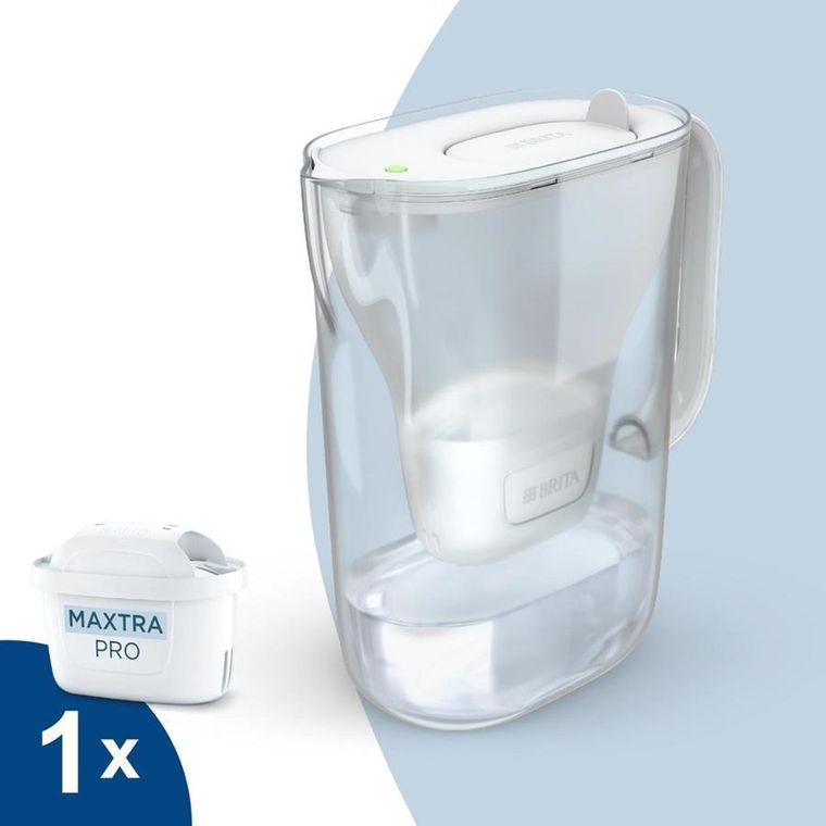 Brita, dzbanek filtrujący, biały, Style Essential + wkład, Maxtra Pro PP, 1 szt.