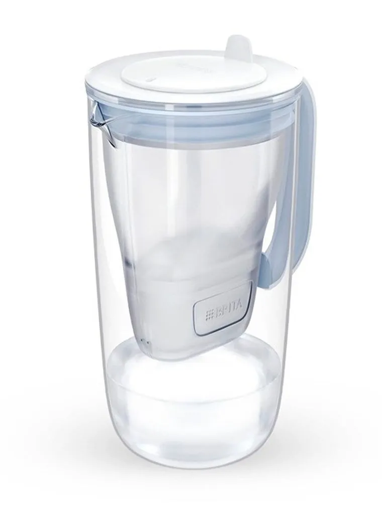 Brita, Glass, dzbanek filtrujący, 2 wkłady MaxtraPro PP, niebieski, 2,5l