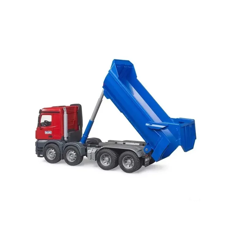 Bruder, Mercedes Benz Arocs, wywrotka, pojazd budowlany, niebieski, 1:16