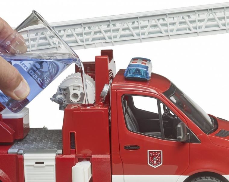 Bruder, Mercedes Benz Sprinter, wóz strażacki z drabiną i światłami