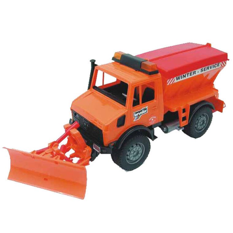 Bruder, Mercedes-Benz Unimog, Odśnieżarko-piaskarka
