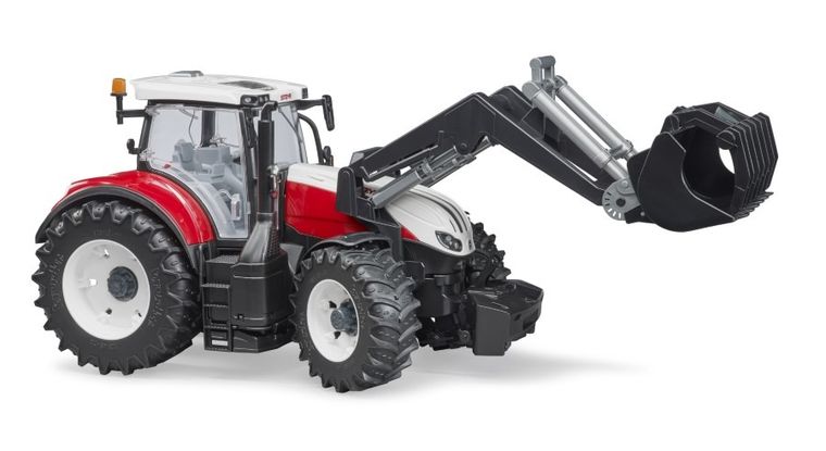 Bruder, Traktor Steyr 6300 Terrus CVT z ładowaczem, pojazd rolniczy