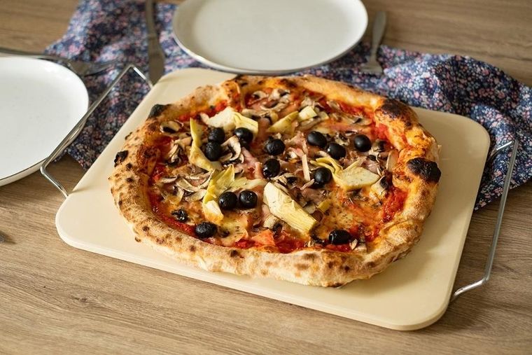 Brunbeste, kamień szamot do pieczenia i serwowania pizzy, 38-30 cm, 2929