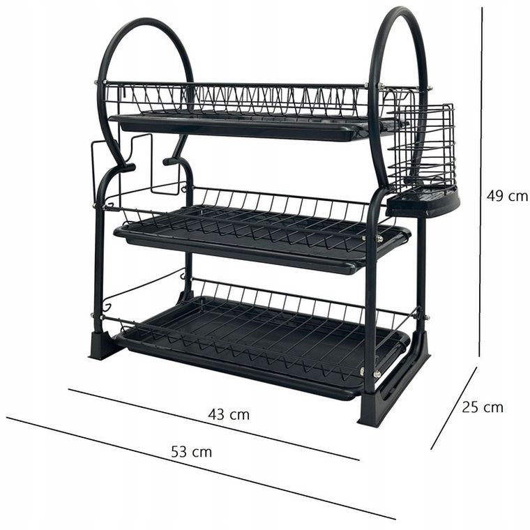 Brunbeste, ociekacz do naczyń, suszarka, 3 poziomy