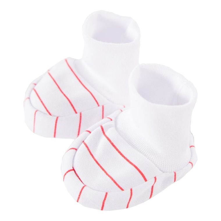 Buciki niechodki niemowlęce, białe, zestaw, 2 szt., Eevi