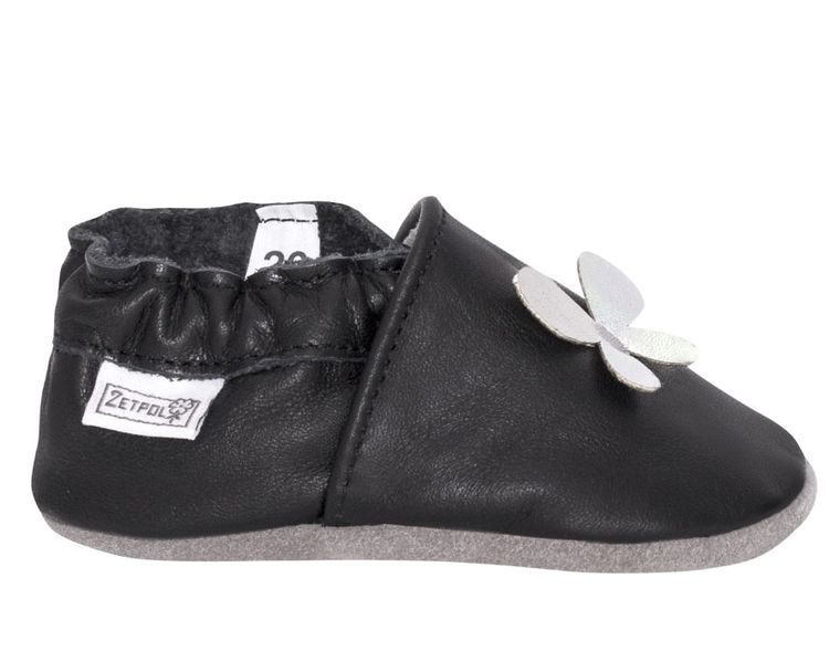 Buciki niechodki niemowlęce, czarne, Zetpol
