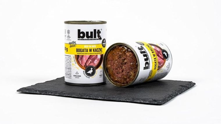 Bult, mielonka bogata w kaczkę, puszka, mokra karma dla psa, 400g