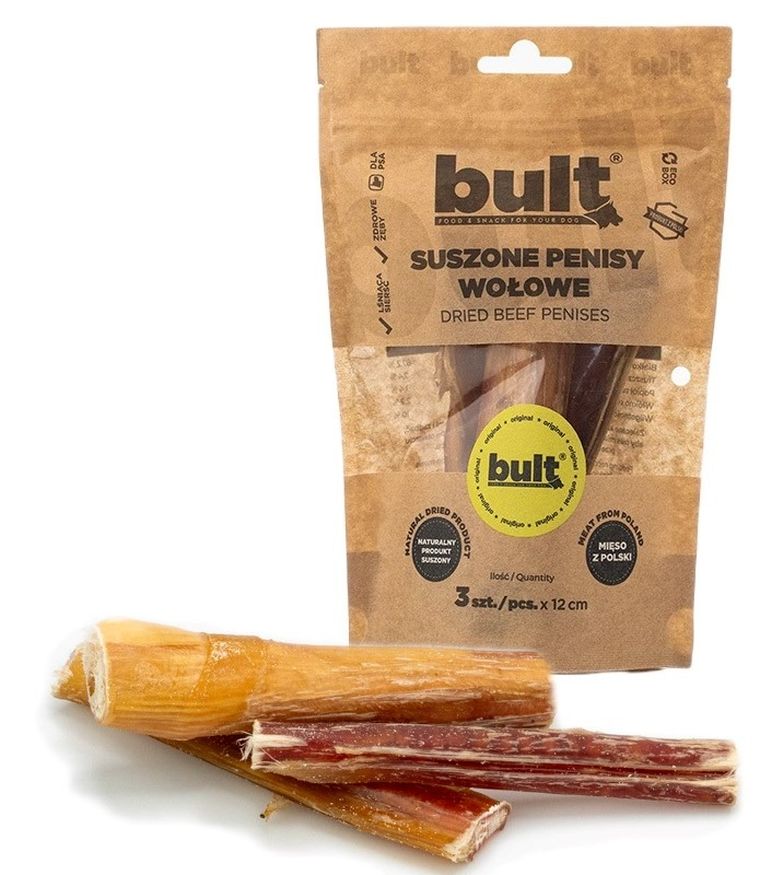 Bult, przysmak z penisów wołowych dla psa, 3 szt.