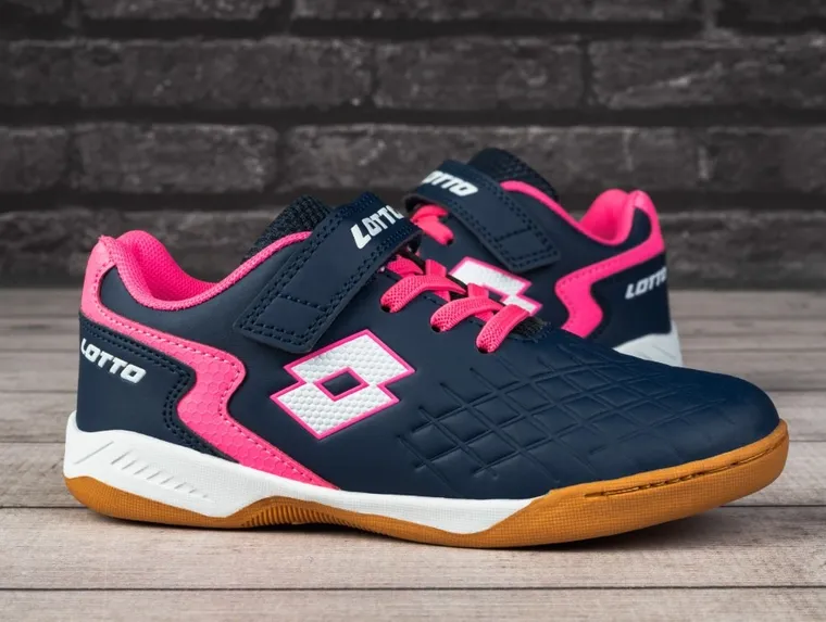 Buty piłkarskie dziecięce, halowe, mix, Lotto Dasher