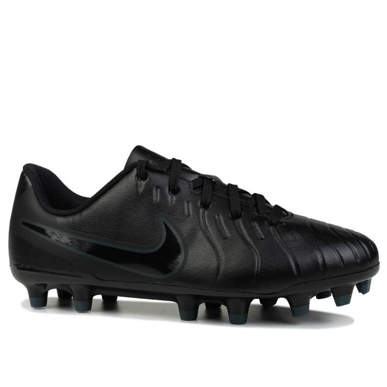 Buty piłkarskie dziecięce, lanki, czarne, Nike Jr Legend 10 Club FG/MG