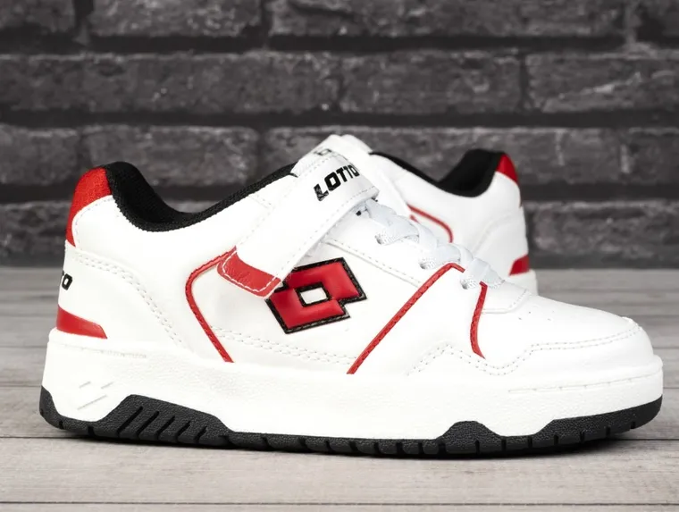 Buty sportowe chłopięce, białe, Lotto Boxscore K