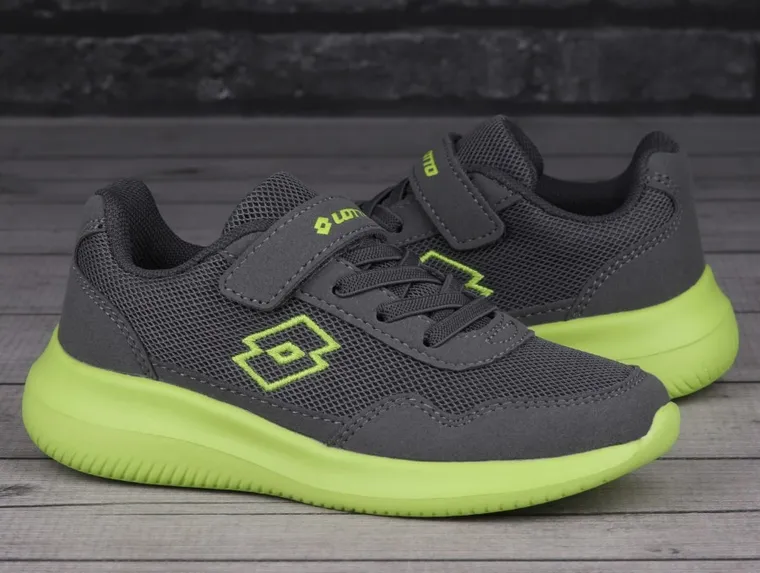 Buty sportowe chłopięce, zielone, Lotto Connect