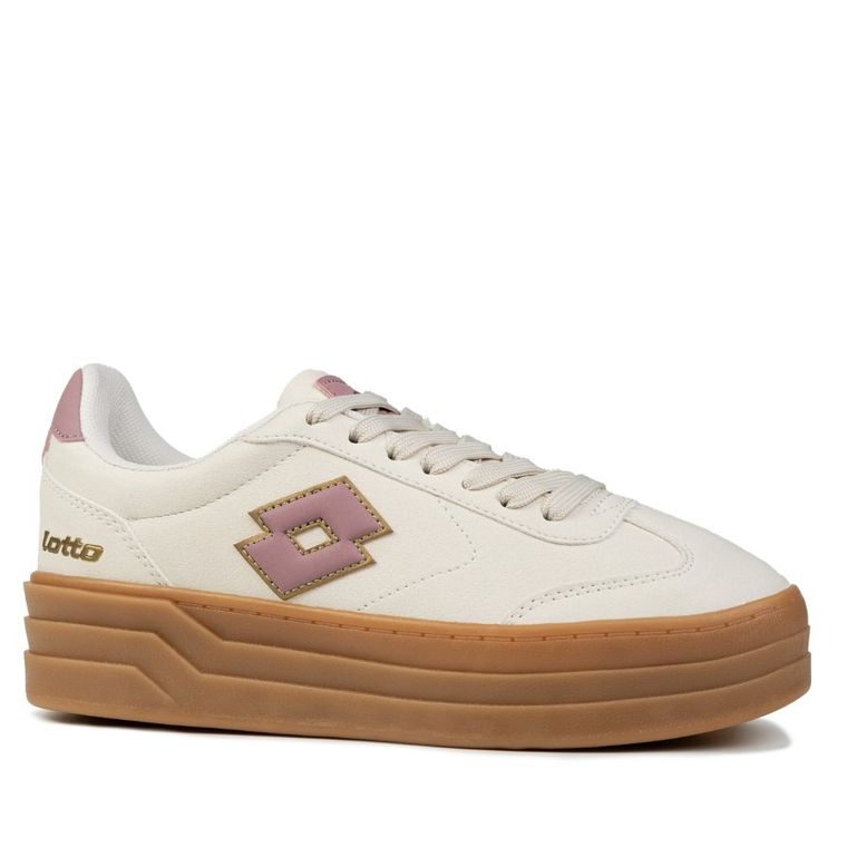 Buty sportowe damskie, beżowe, Lotto Stacky RB