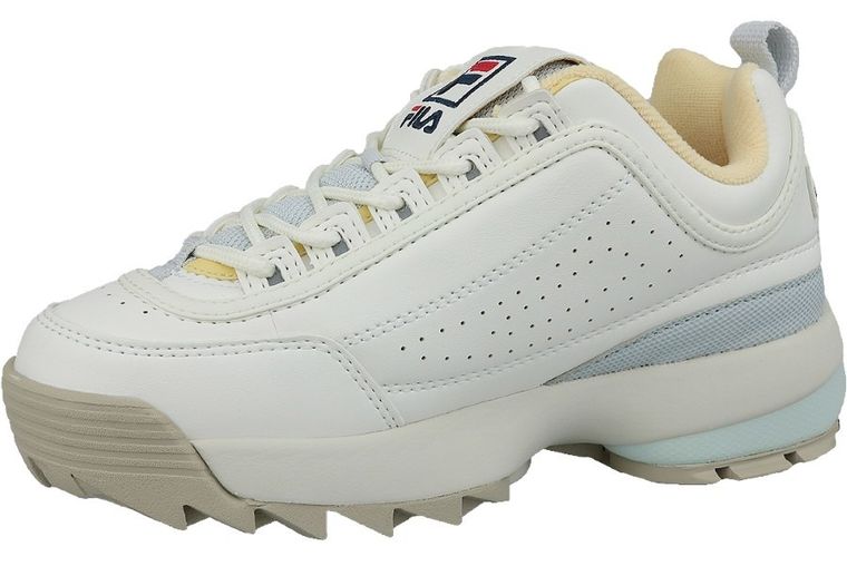 Buty sportowe damskie, białe, Fila Disruptor CB Low Wmn