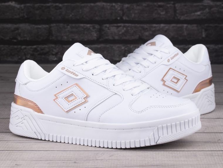 Buty sportowe damskie, białe, Lotto Scopi GC