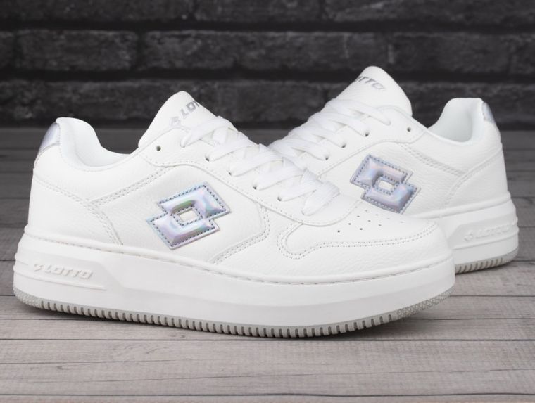Buty sportowe damskie, białe, Lotto Toco BC