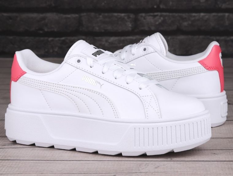 Buty sportowe damskie, białe, Puma Karmen