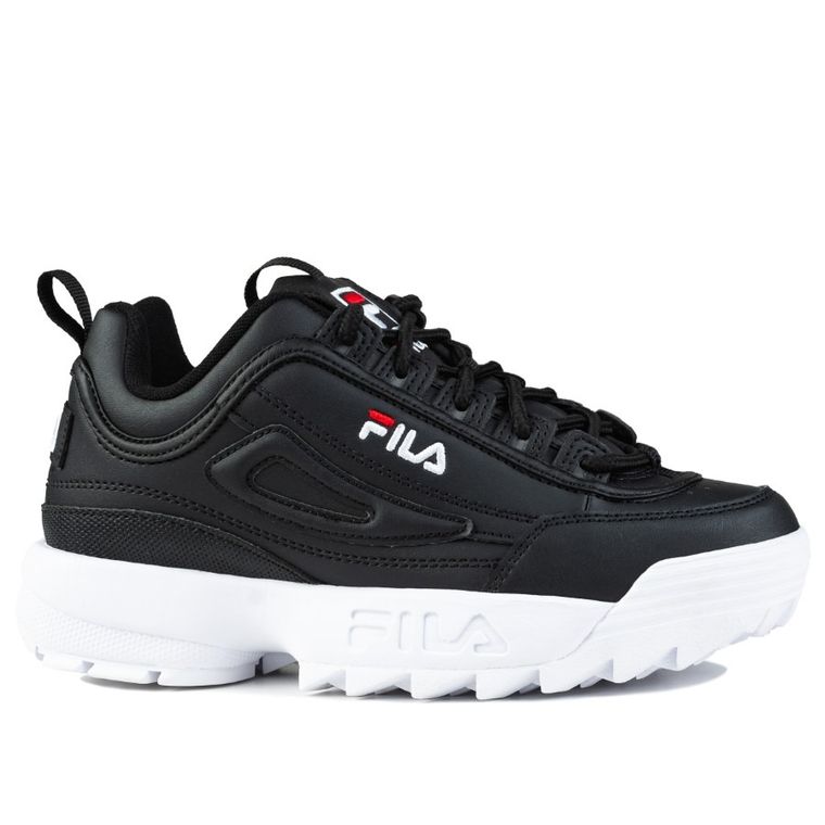 Buty sportowe damskie, czarne, Fila Disruptor
