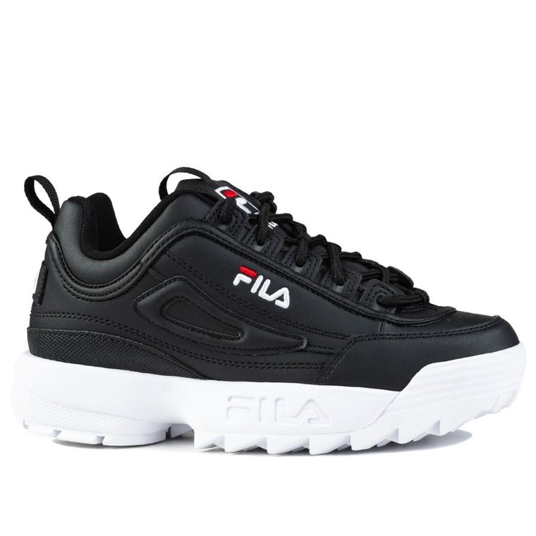 Buty sportowe damskie, czarne, Fila Disruptor