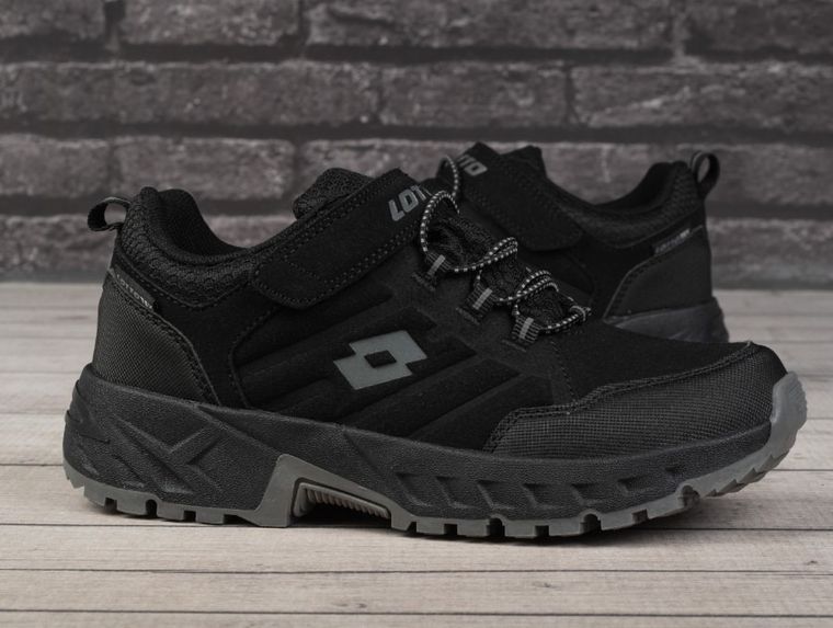 Buty sportowe damskie, czarne, Lotto Ketcham Low