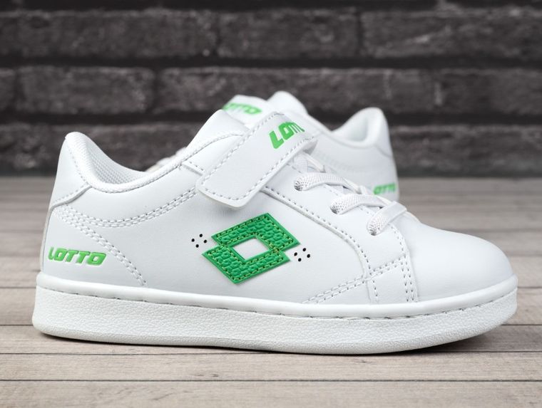 Buty sportowe dziecięce, białe, Lotto Jambol