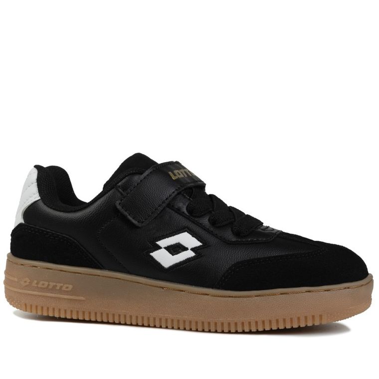 Buty sportowe dziecięce, czarne, Lotto Makera