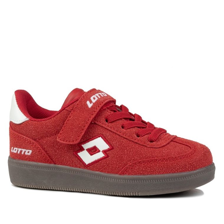 Buty sportowe dziecięce, czerwone, Lotto Vintal SC K