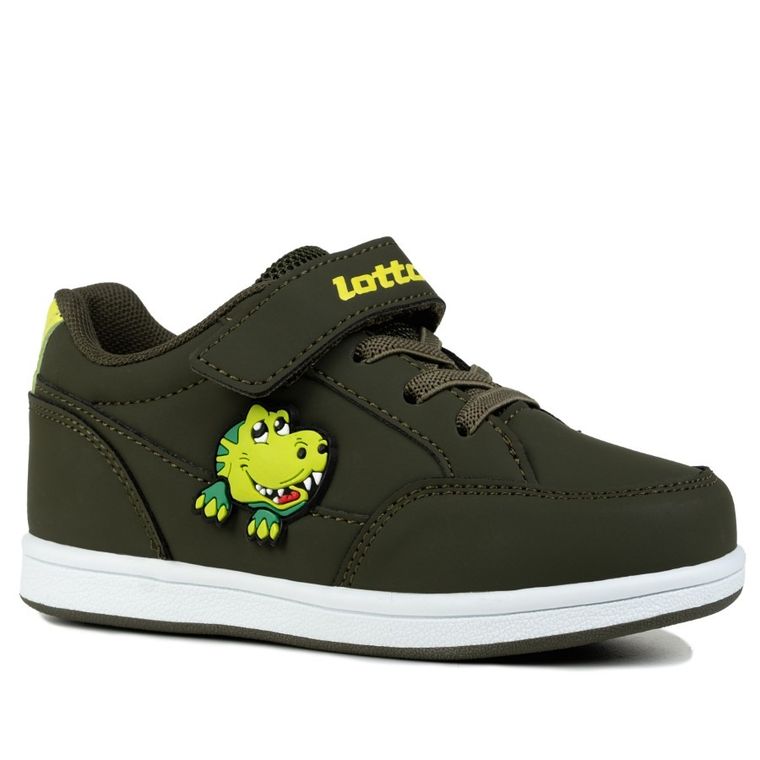 Buty sportowe dziecięce, khaki, Lotto Animol M