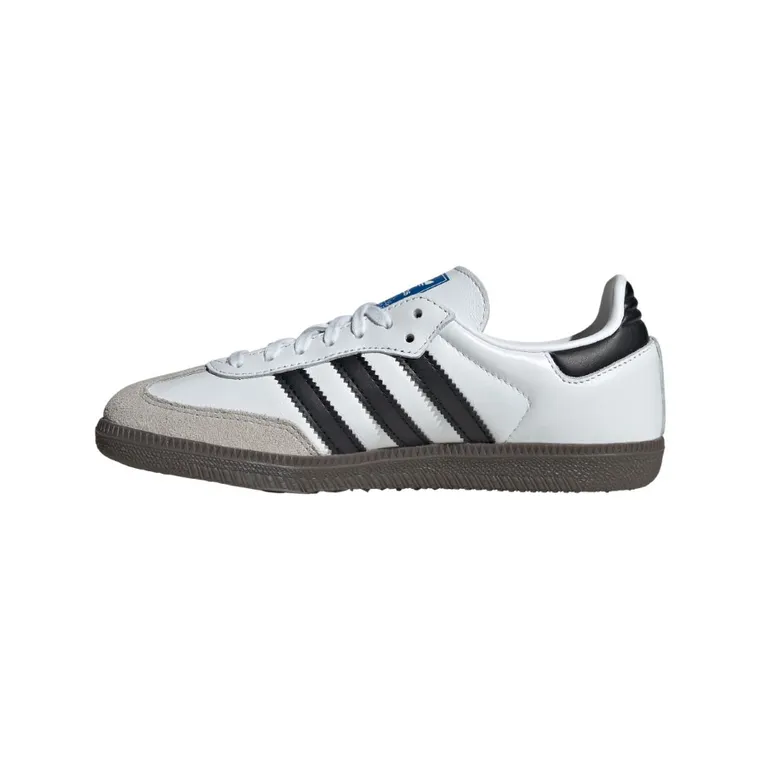 Buty sportowe dziecięce, skórzane, białe, Adidas Samba OG