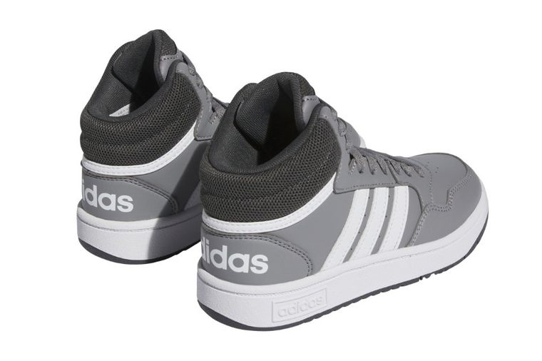 Buty sportowe dziecięce, szare, Adidas Hoops 3.0