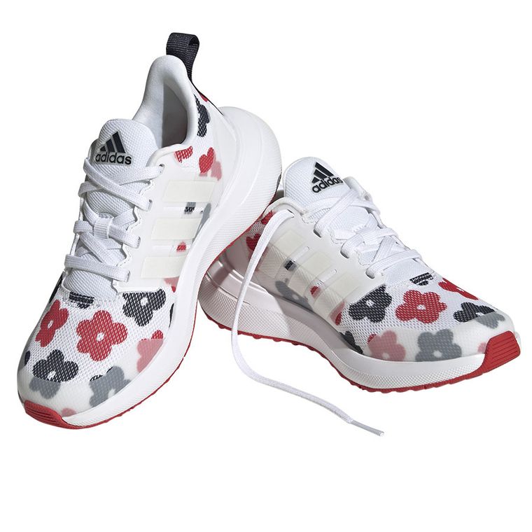 Buty sportowe dziewczęce, białe, Adidas FortaRun 2.0 K GZ9758