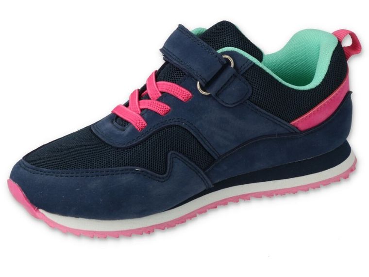 Buty sportowe dziewczęce, granatowe, Befado