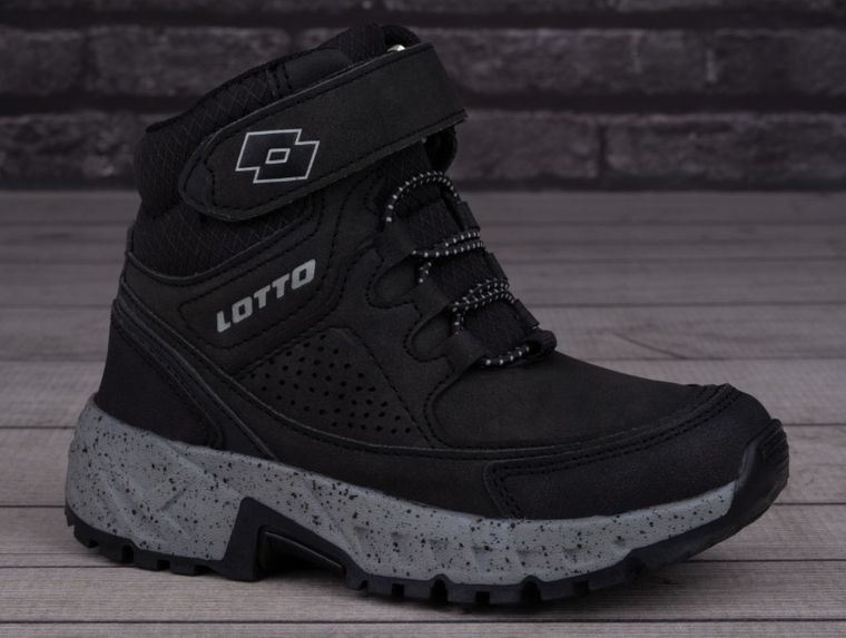 Buty zimowe chłopięce, czarne, Lotto
